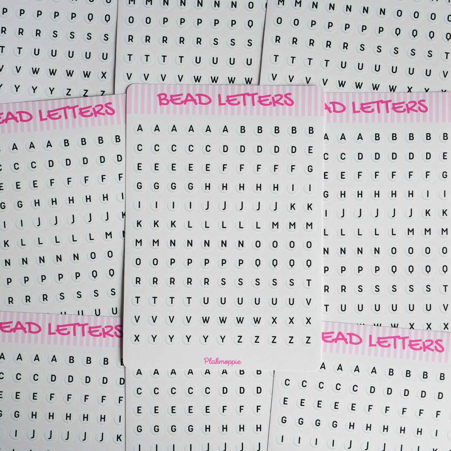 Bead letters 2.0 ★ stickervel