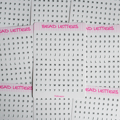 Bead letters 2.0 ★ stickervel