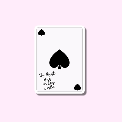 Luckiest Girl In The World Kaart ★ sticker