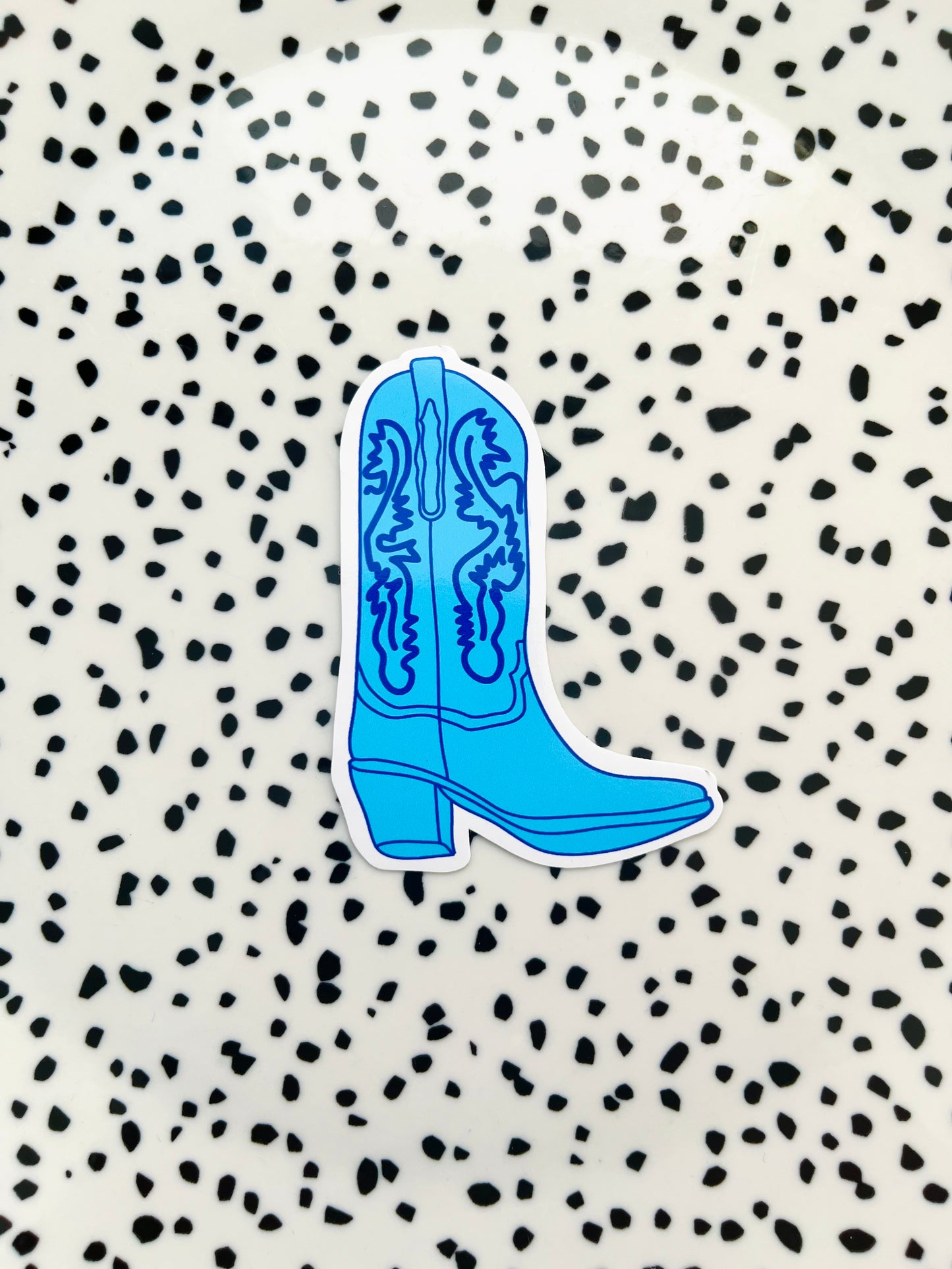 Cowboy laars blauw ★ sticker